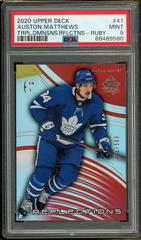 Auston Matthews [Ruby] #41 Hockey Cards 2020 Upper Deck Triple Dimensions Reflections Prices