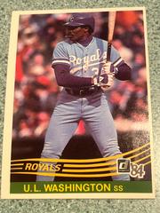 U. L. Washington #543 Baseball Cards 1984 Donruss Prices