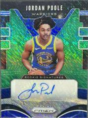 Jordan Poole [Green Shimmer] Basketball Cards 2019 Panini Prizm Rookie Signatures Prices