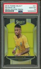 Neymar Jr. [Neon Yellow Prizm] #21 Soccer Cards 2016 Panini Select Prices