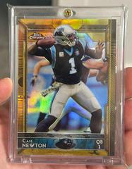 Cam Newton [Gold Refractor] #20 Football Cards 2015 Topps Chrome Prices
