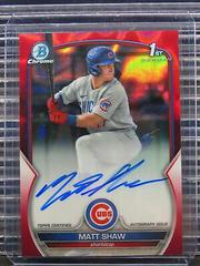 Matt Mervis [Red Lava] Baseball Cards 2023 Bowman Chrome Prospect Autographs Prices