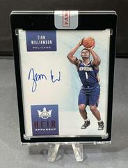 Zion Williamson [Ruby] #HA-ZWI Basketball Cards 2019 Panini Court Kings Heir Apparent Autographs Prices