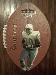 Barry Sanders [Gold] Football Cards 1998 Playoff Contenders Leather Prices