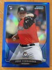 Jose Fernandez [Blue Refractor] Baseball Cards 2013 Bowman Chrome Prices