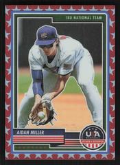Aidan Miller [Red] #56 Baseball Cards 2023 Panini Stars & Stripes USA Prices