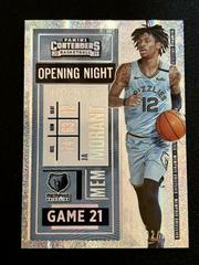 Ja Morant [Opening Night Ticket] Basketball Cards 2020 Panini Contenders Prices