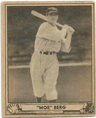 Moe Berg #30 Baseball Cards 1940 Play Ball Prices