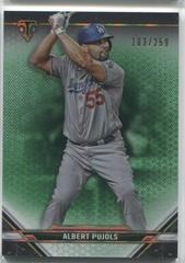 Albert Pujols [Emerald] #41 Baseball Cards 2021 Topps Triple Threads Prices