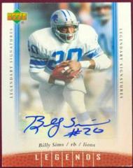 Billy Sims Football Cards 2006 Upper Deck Legends Prices