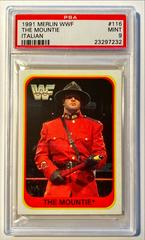 The Mountie [Italian] Wrestling Cards 1991 Merlin WWF Prices