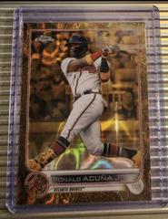 Ronald Acuna Jr. [Lava Gold] #90 Baseball Cards 2022 Topps Gilded Collection Prices