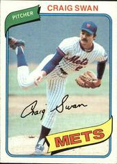 Craig Swan #8 Baseball Cards 1980 Topps Prices