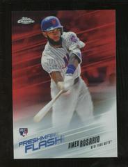 Amed Rosario [Red Refractor] Baseball Cards 2018 Topps Chrome Freshman Flash Prices