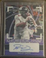 Bailey Zappe [Kaleidoscope Purple] Football Cards 2022 Leaf Flash Photography Autographs Prices