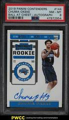 Chuma Okeke [Ball at Chest Autograph] Basketball Cards 2019 Panini Contenders Prices