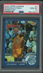 Shaquille O'Neal [Refractor] Basketball Cards 2002 Topps Chrome Prices