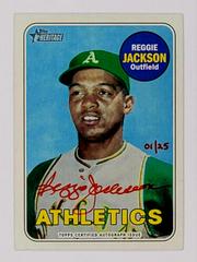 Reggie Jackson [Red Ink] #RJ Baseball Cards 2018 Topps Heritage Real One Autographs Prices