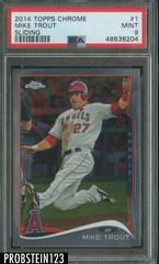 Mike Trout [Sliding] #1 Baseball Cards 2014 Topps Chrome Prices