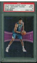 Karl Anthony Towns [Blue Jersey Purple] Basketball Cards 2015 Panini Clear Vision Prices