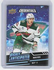 Marco Rossi Hockey Cards 2022 Upper Deck Credentials Highly Anticipated Prices
