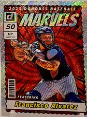 Francisco Alvarez [Rapture] #M1 Baseball Cards 2023 Panini Donruss Marvels Prices