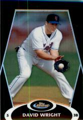 David Wright [Black Refractor] #50 Baseball Cards 2008 Finest Prices