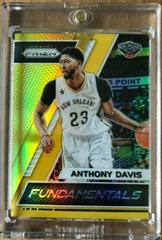 Anthony Davis [Gold Prizm] #23 Basketball Cards 2017 Panini Prizm Fundamentals Prices