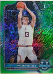Walker Kessler [Chrome Green Shimmer Refractor] #12 Basketball Cards 2021 Bowman University Prices