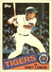 Chet Lemon Baseball Cards 1985 Topps Tiffany Prices
