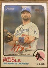 Albert Pujols Baseball Cards 2022 Topps Heritage Real One Autographs Prices