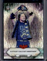 AJ Styles Calls Out Undertaker [Foilboard] Wrestling Cards 2021 Topps WWE Prices