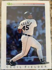 Cecil Fielder #T33 Baseball Cards 1992 Classic Prices