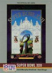 Super Bowl XXII Football Cards 1990 Pro Set Theme Art Prices