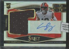 Anthony Schwartz #PS-ASC Football Cards 2021 Panini Select Prime Selections Signatures Prices