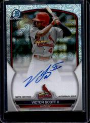Victor Scott II #BCMA-VS Baseball Cards 2023 Bowman Chrome Prospect Mega Box Autographs Prices