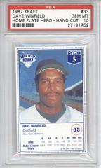 Dave Winfield Baseball Cards 1987 Kraft Home Plate Heroes Hand Cut Prices