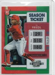 TJ Friedl [Green] #16 Baseball Cards 2022 Panini Chronicles Contenders Optic Prices