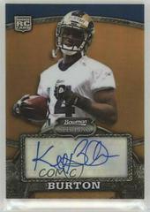 Keenan Burton [Autograph Gold Refractor] Football Cards 2008 Bowman Sterling Prices
