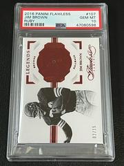 Jim Brown [Ruby] Football Cards 2016 Panini Flawless Prices