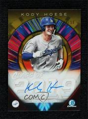Kody Hoese [Gold Refractor] Baseball Cards 2019 Bowman Draft Class of 2019 Autographs Prices