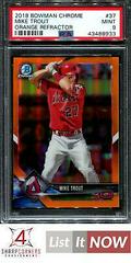 Mike Trout [Orange Refractor] #37 Baseball Cards 2018 Bowman Chrome Prices