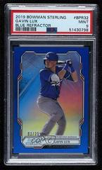 Gavin Lux [Blue Refractor] #BPR-32 Baseball Cards 2019 Bowman Sterling Prices