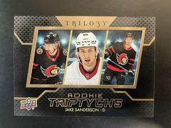 Jake Sanderson Hockey Cards 2022 Upper Deck Trilogy Rookie Triptychs Prices