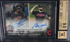 Corey Kluber, Francisco Lindor [Autograph Blue Ink] #644-B Baseball Cards 2016 Topps Now Prices