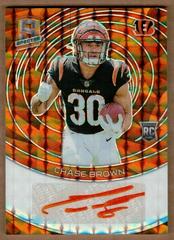 Chase Brown #37 Football Cards 2023 Panini Spectra Rookie Autograph Neon Orange Prices