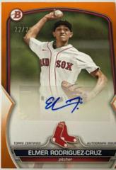 Elmer Rodriguez Cruz [Orange] Baseball Cards 2023 Bowman Paper Prospect Autographs Prices