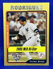 Alex Rodriguez [Gold] Baseball Cards 2005 Topps Updates & Highlights Prices