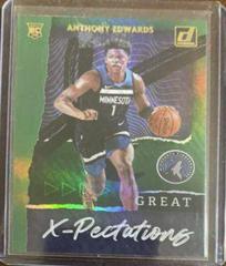 Anthony Edwards [Green Flood] #1 Basketball Cards 2020 Donruss Great X-Pectations Prices