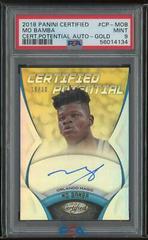 Mo Bamba [Gold] Basketball Cards 2018 Panini Certified Potential Autographs Prices